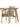DIME GARDEN Amara Elegant Teak, Rattan Outdoor Table Set from DIME GARDEN