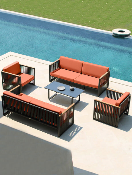 DIME GARDEN Hiroki Minimalist Aluminum Outdoor Sofa from DIME GARDEN