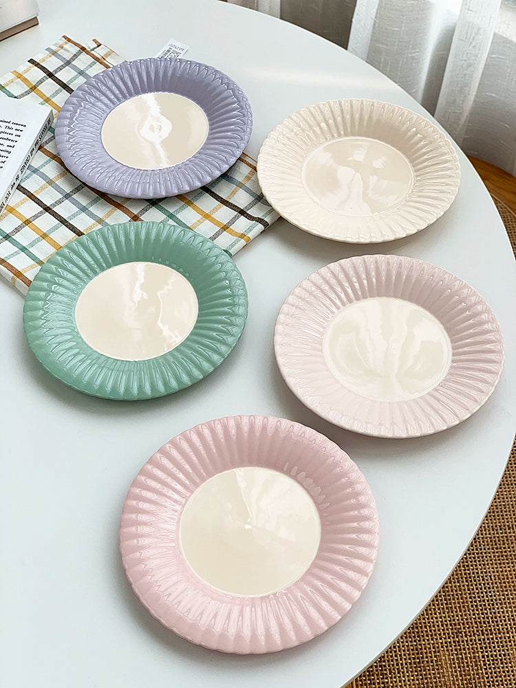 YASUKI Jasper Delicate INS Lace Dessert Plate from YASUKI