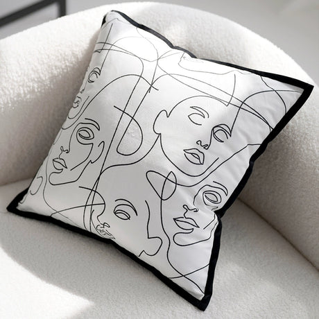YOULI Theodore Elegant Black Pillowcase Sofa Set from YOULI