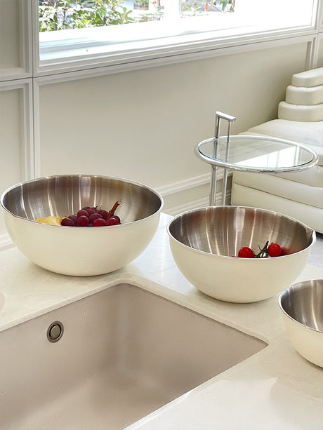 SUCO Akihiko Elegant Stainless Steel Salad Bowl from SUCO
