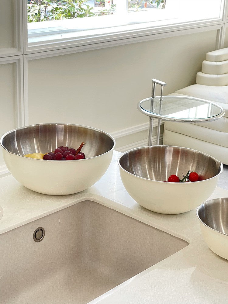 SUCO Akihiko Elegant Stainless Steel Salad Bowl from SUCO