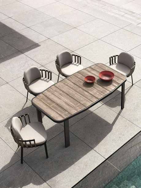 DIME GARDEN Mariposa Elegant Solid Wood Dining Set from DIME GARDEN