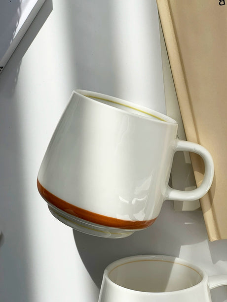 YASUKI Minja Retro Striped Ceramic Soup Bowl from YASUKI