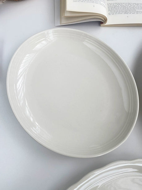YASUKI Chenhao Minimalist INS Texture White Ceramic Bowl from YASUKI