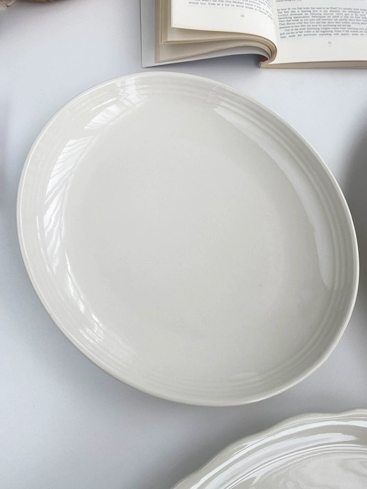 YASUKI Chenhao Minimalist INS Texture White Ceramic Bowl from YASUKI