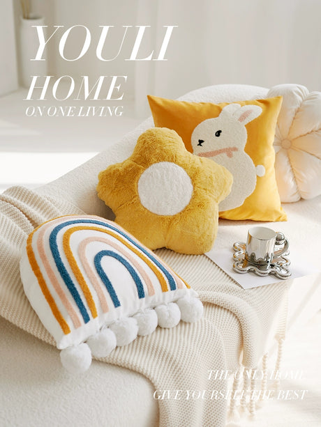 YOULI Jasper Adorable Cartoon Rabbit Pillowcase Sofa Accessory from YOULI