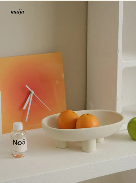 Three-Legged Ceramic Fruit Bowl from maija