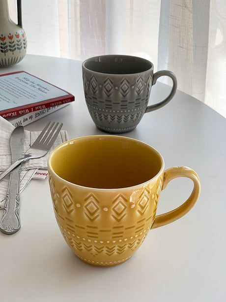 YASUKI Ignacio Elegant Art Relief Mug from YASUKI