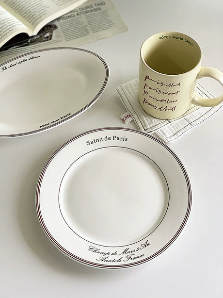 YASUKI JINWEI Elegant Ceramics Breakfast Tableware from YASUKI