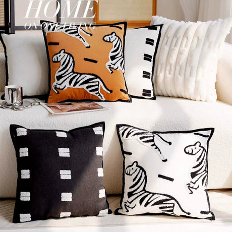 YOULI Amelie Elegant Zebra Design Cushion Cover from YOULI
