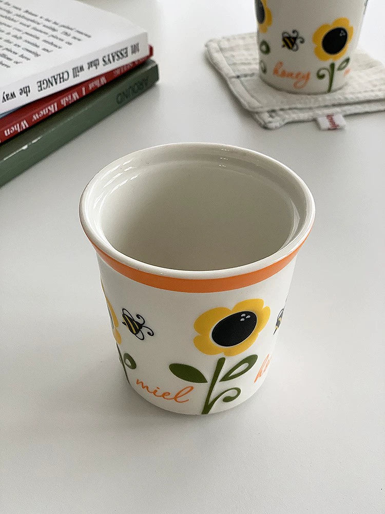 YASUKI Amelie Charming Floral Ceramic Water Cup from YASUKI