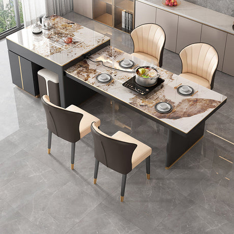QUANMU Santiago Modern Lightweight Luxury Dining Table from QUANMU