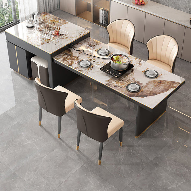 QUANMU Santiago Modern Lightweight Luxury Dining Table from QUANMU