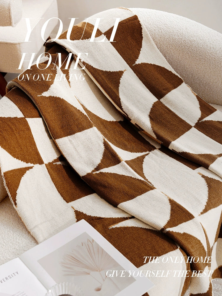 YOULI Genevieve Soft Cozy Knitted Blanket from YOULI