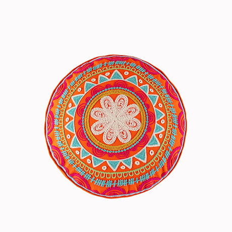 YOULI Amara Handmade Ethnic Round Pillow from YOULI