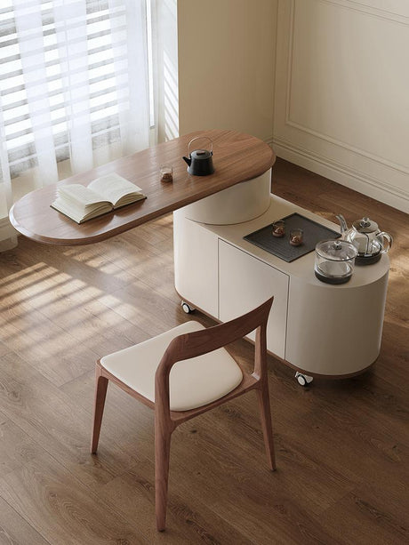 QUANMU Isadora Rotating Luxury Tea Cart from QUANMU