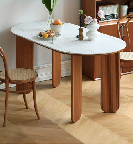 HANKE Lorian Elliptical Compact Italian Dining Table from HANKE