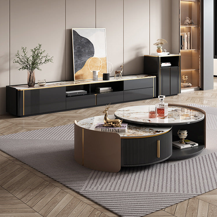 QUANMU Araceli Modern Minimalist Telescopic Coffee Table from QUANMU