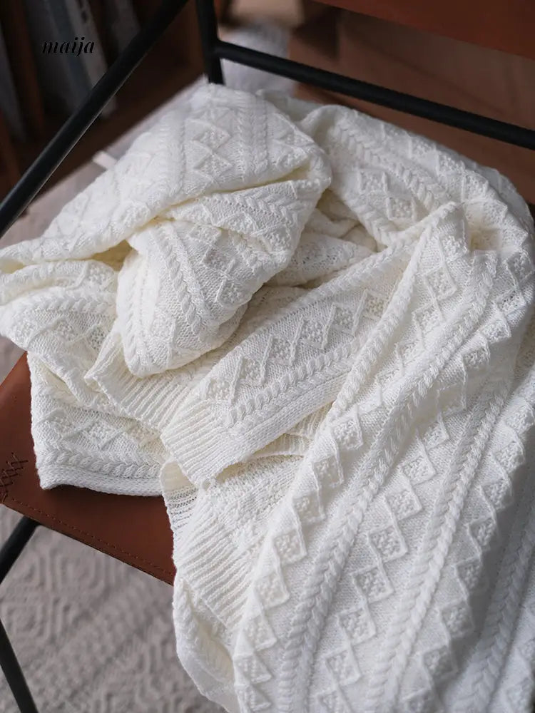 Rib Knit Throw & Cushion from maija