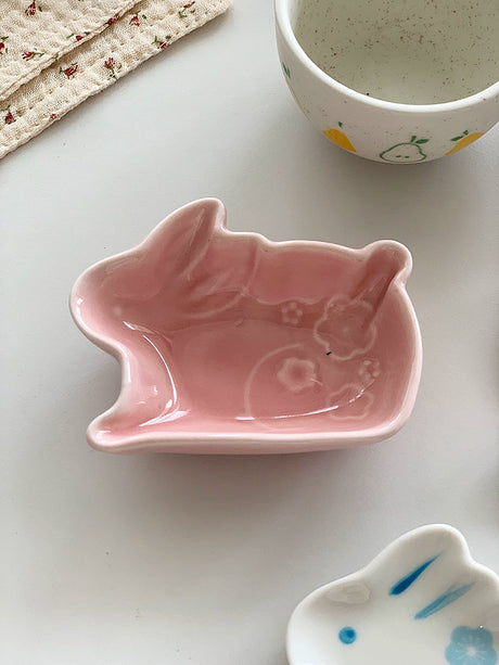 YASUKI Amelia Adorable Cherry Bunny Sauce Plate from YASUKI