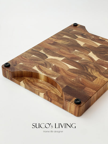 SUCO KhaoLak Rustic Natural Acacia Wood Cutting Board from SUCO