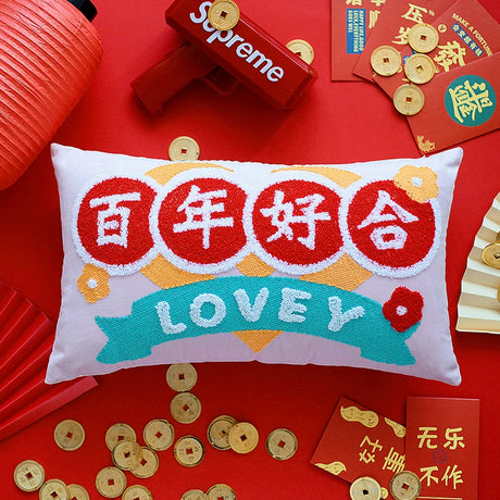 YOULI Seraphina Festive 3D Lion Pillow from YOULI