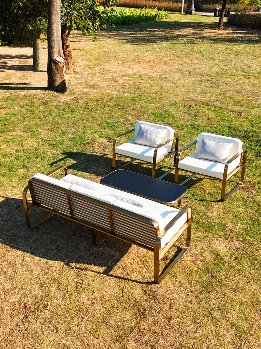 DIME GARDEN Marisol Modern Rainproof Outdoor Sofa Chair from DIME GARDEN