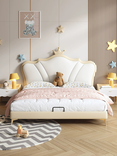 MORNING FOREST Isabella Crowned Minimalist Princess Bed from MORNING FOREST