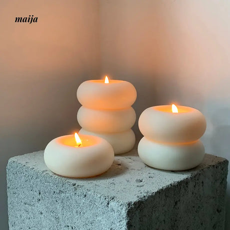 Stacked Ring Candles from maija