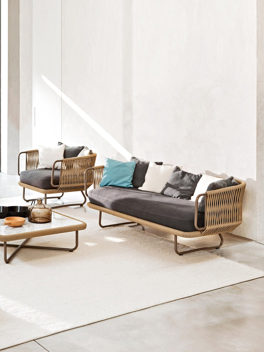 DIME GARDEN Isolde Elegant Rattan Coffee Table Set from DIME GARDEN