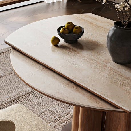 QUANMU Isidore Elegant Dual-Use Foldable Dining Table from QUANMU