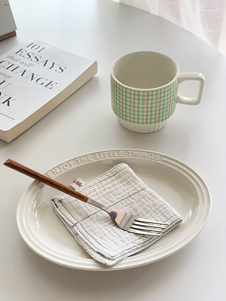 YASUKI Annu Stylish Minimalist Ceramic Water Cup from YASUKI