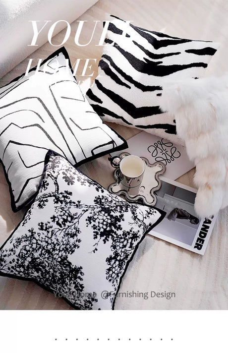 YOULI Theodore Elegant Black Pillowcase Sofa Set from YOULI