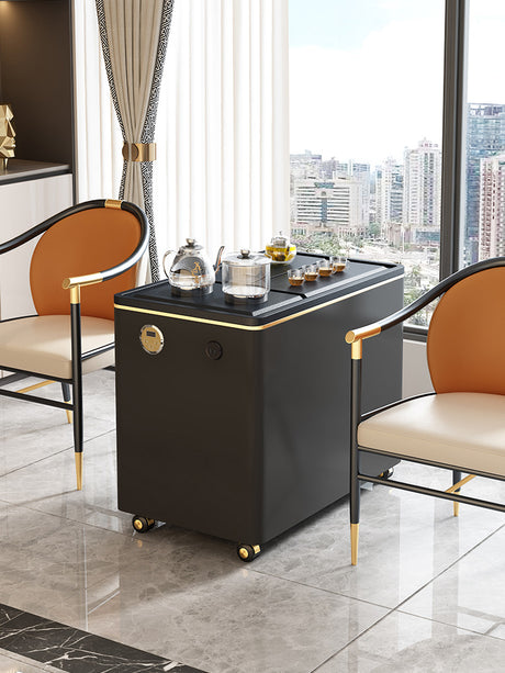 QUANMU Isadora Elegant Modern Balcony Tea Cart from QUANMU