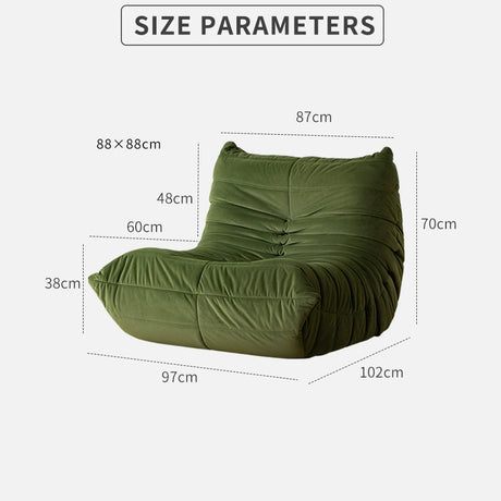 LAIMO Penelope Cozy Leisure Caterpillar Sofa from LAIMO