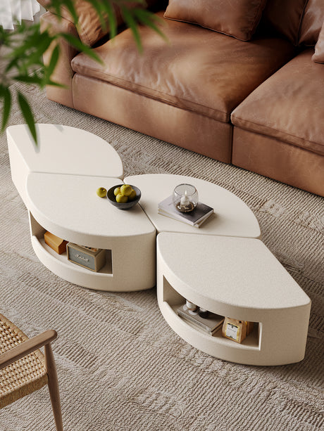 QUANMU Elowen Elegant Luxury Round Coffee Table from QUANMU