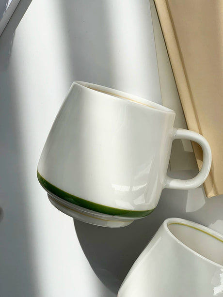 YASUKI Minja Retro Striped Ceramic Soup Bowl from YASUKI