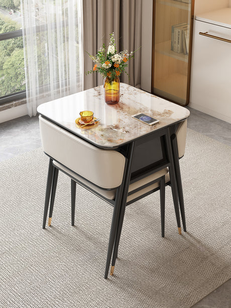 QUANMU Isolde Contemporary Light Luxury Balcony Table Set from QUANMU