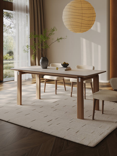 QUANMU Isadora Modern Solid Wood Dining Table from QUANMU