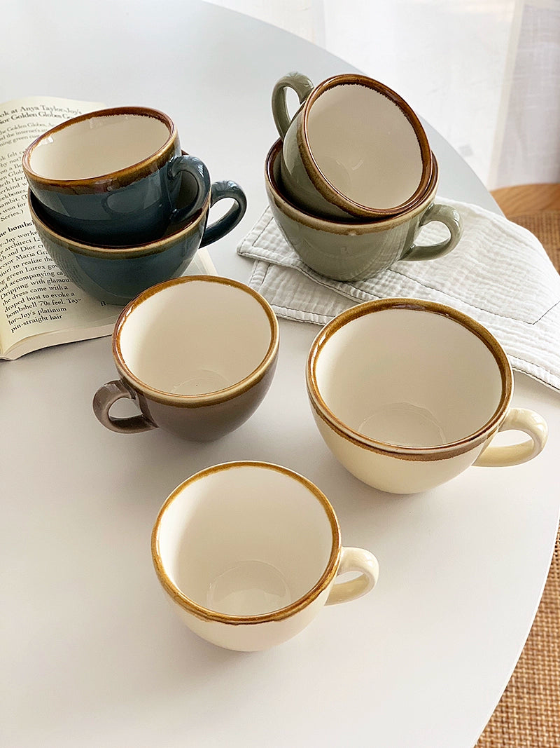 YASUKI Evangeline Vintage French-Inspired Ceramic Tea Cup from YASUKI
