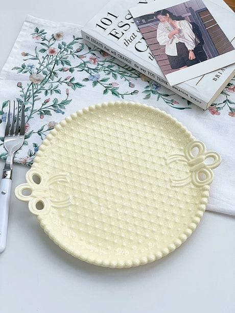 YASUKI Felix Organic Ceramic Beaded Plate from YASUKI