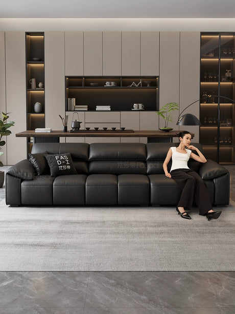 FASATI Oliver Chic Minimalist Leather Sofa from FASATI