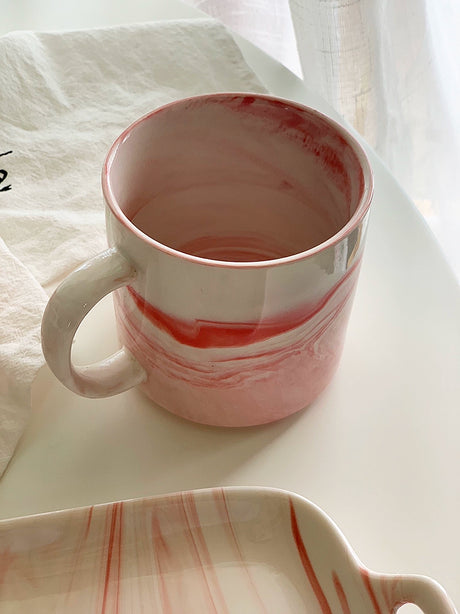 YASUKI Jasper Elegant Nordic Marble Ceramic Cup from YASUKI