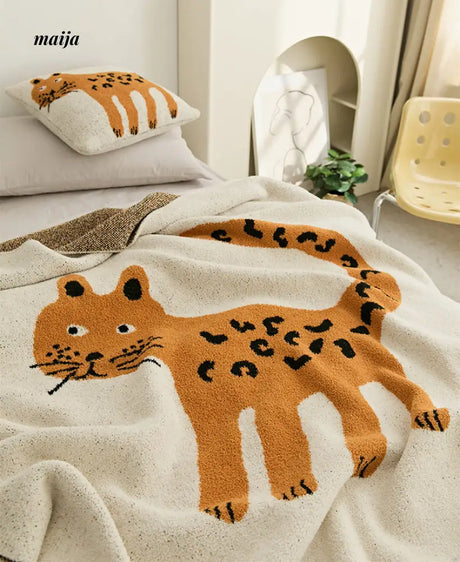 Bored Tiger Throw and Cushion from maija