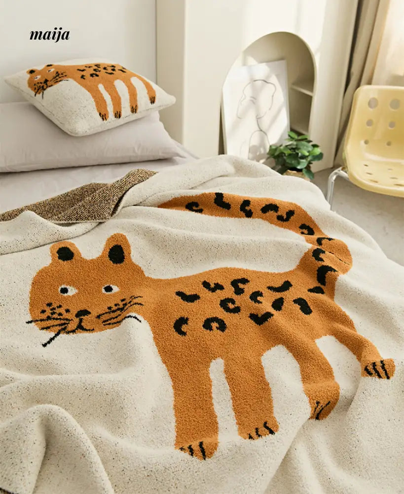 Bored Tiger Throw and Cushion from maija