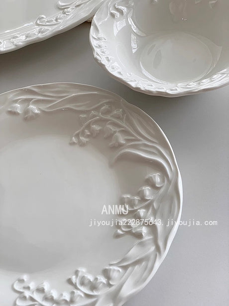 YASUKI Isabelle Exquisite Rustic Relief Salad Bowl from YASUKI