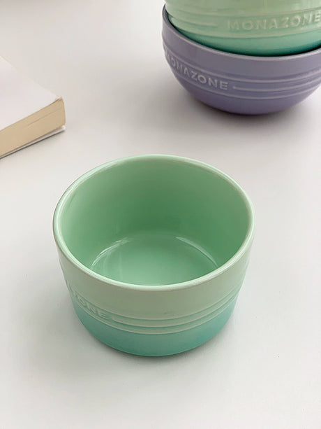 YASUKI Jasper Elegant Gradient Glaze Dessert Dish from YASUKI