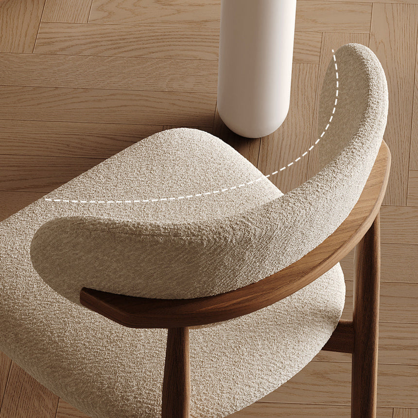 QUANMU Lysander Elegant Cream Rectangular Dining Table from QUANMU