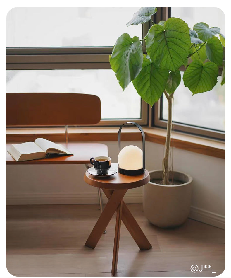 HANKE Zephyra Sleek Natural Wood Minimalistic Coffee Table from HANKE